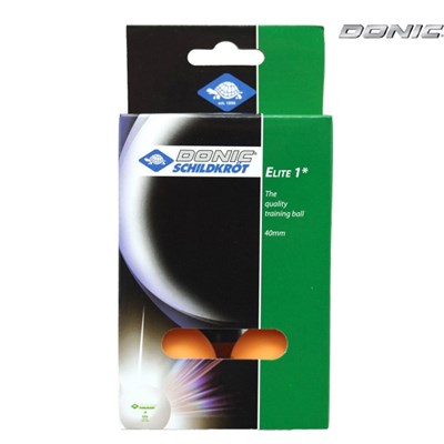 Мячики для настольного тенниса Donic Elite 1, 6 штук, оранжевый - фото 45582
