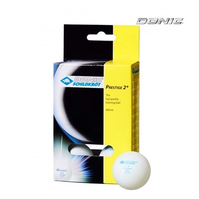 Мячики для настольного тенниса Donic Prestige 2, 6 штук, белые - фото 45608