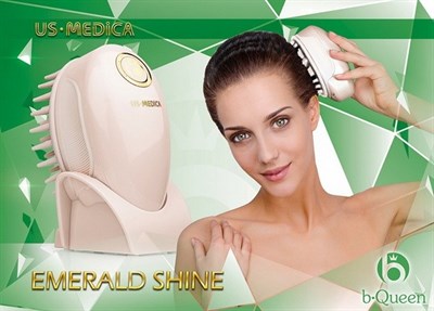 Прибор для мытья и массажа головы US Medica Emerald Shine - фото 48516