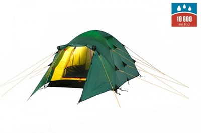 Палатка туристическая трехместная ALEXIKA Nakra 3 Green - фото 50117
