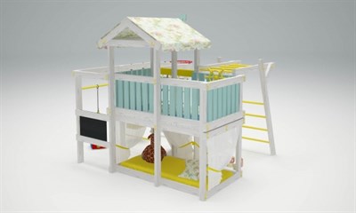 Игровой комплекс - кровать с меловой доской Савушка Baby 5 СБ-05 - фото 60403