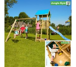 Детский городок Jungle Gym Castle + SwingModule Xtra + RockModule - фото 89432