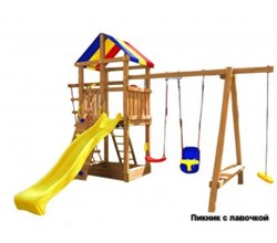 Детская площадка Пикник С лавочкой - фото 89493