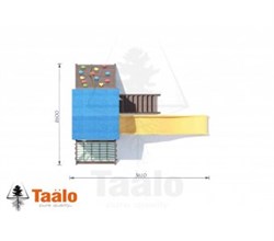 Детская площадка Taalo Серия A1 с тканевой крышей - фото 89579