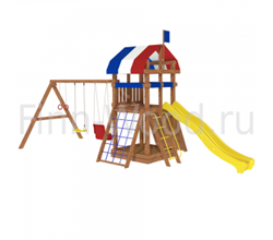 Детская площадка для дачи "Finn-Wood #5S" с широким скалодромом - фото 89592