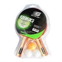 Набор для настольного тенниса Sunflex Pong 2 ракетки + 3 шарика