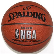 Баскетбольный мяч Spalding Silver с логотипом NBA
