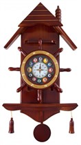 Часы настенные Weekend "Избушка" 33 см х 66 см, деревянные