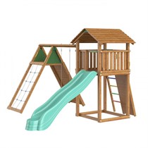 Детский городок с веревочной лесенкой Jungle Gym Jungle Palace + Climb Module Xtra