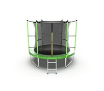 Батут с внутренней сеткой и лестницей Evo Jump Internal 8ft (Green)
