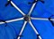 Большой батут для дачи с сеткой Optifit Like Blue 16ft 4,88 м с синей крышей - фото 59556