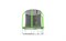 Батут с внутренней сеткой и лестницей Evo Jump Cosmo 6ft Green - фото 60343