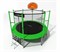 Батут i-Jump Basket 8ft green - фото 86155